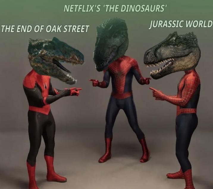 NETFLIX'S 'THE DINOSAURS' THE END OF OAK STREET JURASSIC WORLD