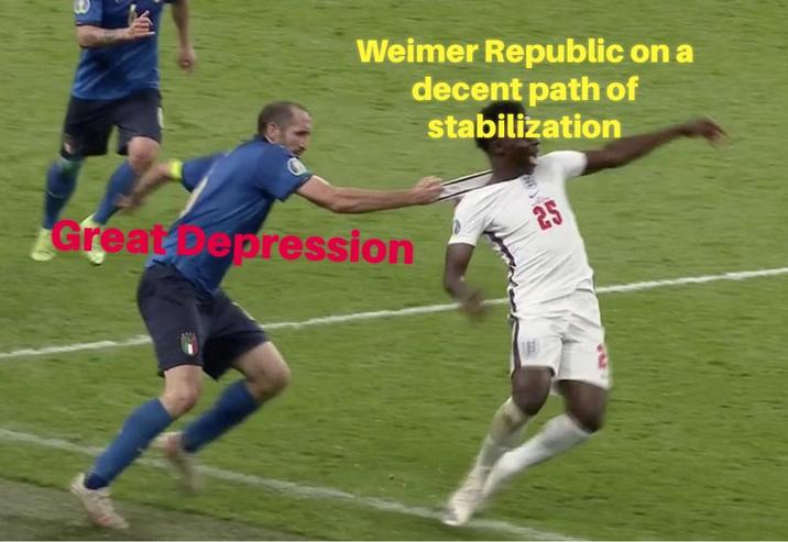 Weimer Republic on a Great Depression decent path of stabilization 25