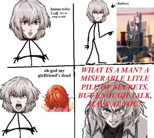 What no talisman does to a guy.