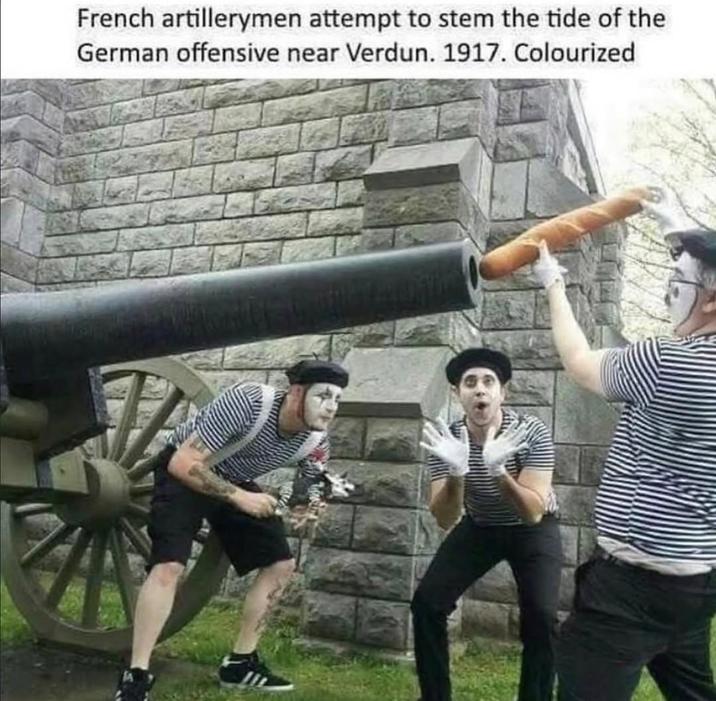French artillerymen attempt to stem the tide of the German offensive near Verdun. 1917. Colourized