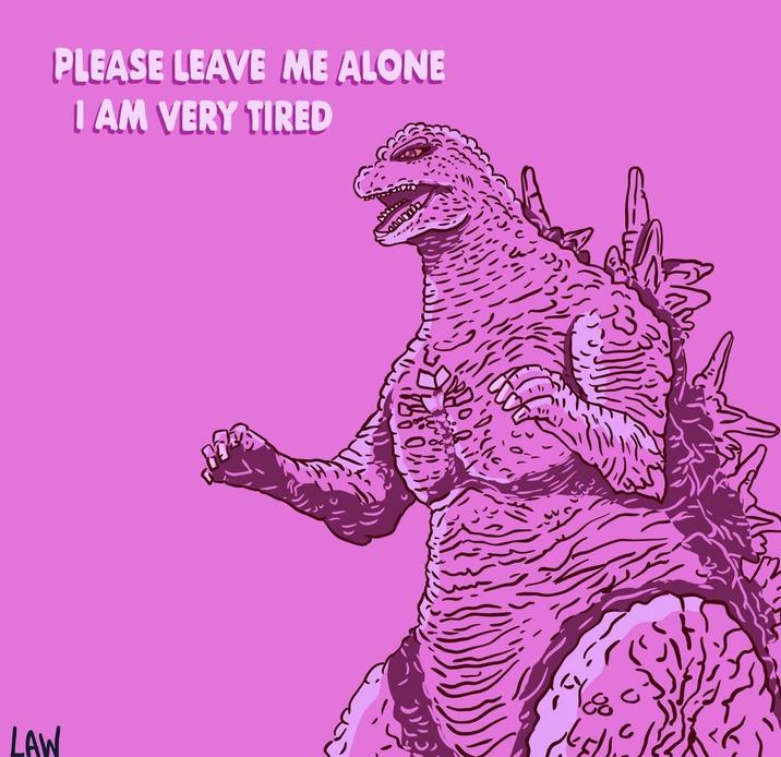 PLEASE LEAVE ME ALONE I AM VERY TIRED LAW اه تابه