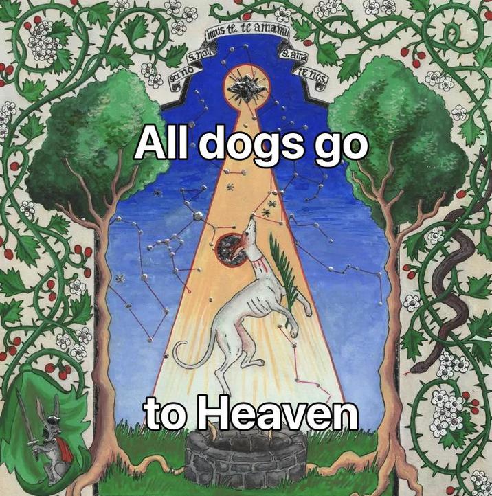 fimus te. te amam S.Now 9.ama re nos SCL no All dogs go * to Heaven