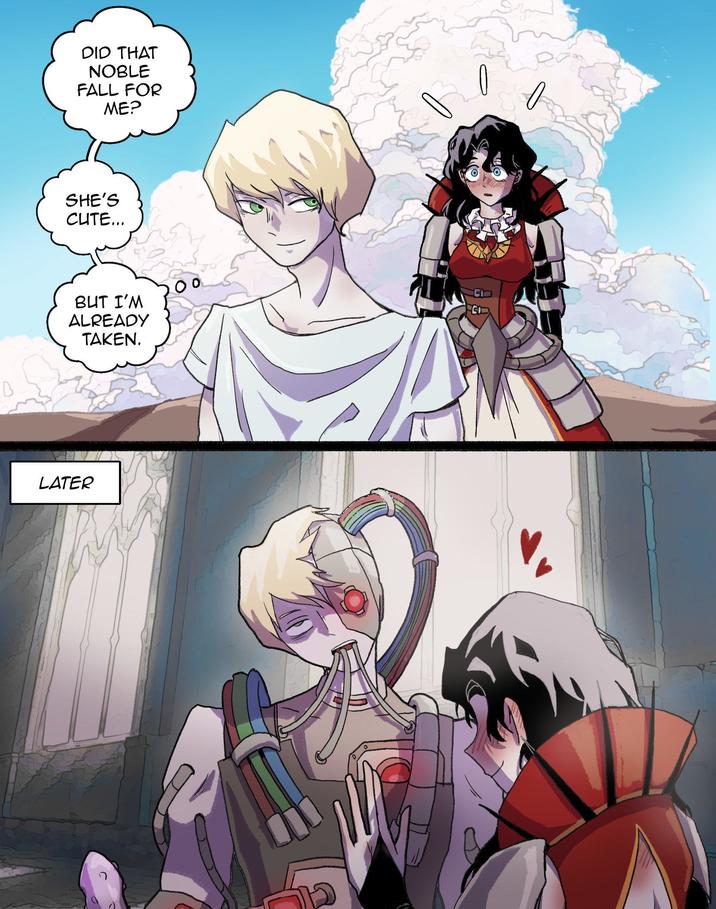 DID THAT NOBLE FALL FOR ME? SHE'S CUTE... BUT I'M ALREADY TAKEN. LATER