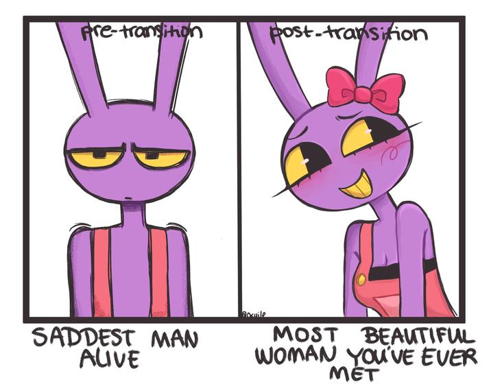 Pre-transition post-transition Docuile SADDEST MAN ALIVE MOST BEAUTIFUL WOMAN YOU'VE EVER MET