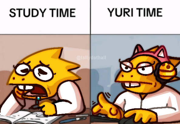STUDY TIME YURI TIME @tallydothall