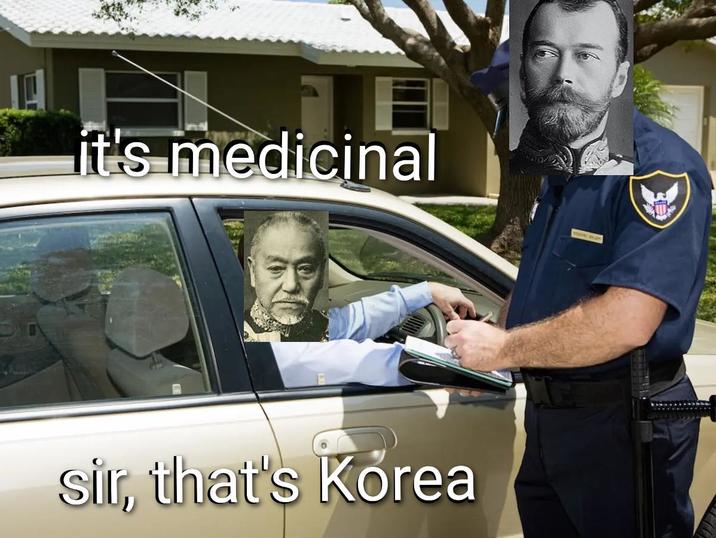 it's medicinal sir, that's Korea