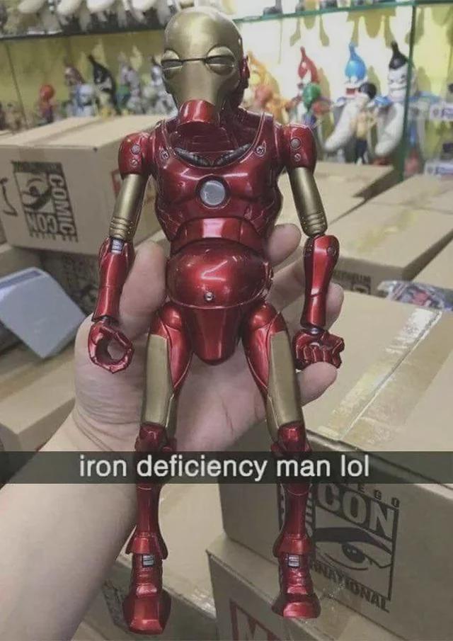 COMICE NOTE F EGO iron deficiency man lol CON NATIONAL