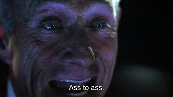 Ass to ass.