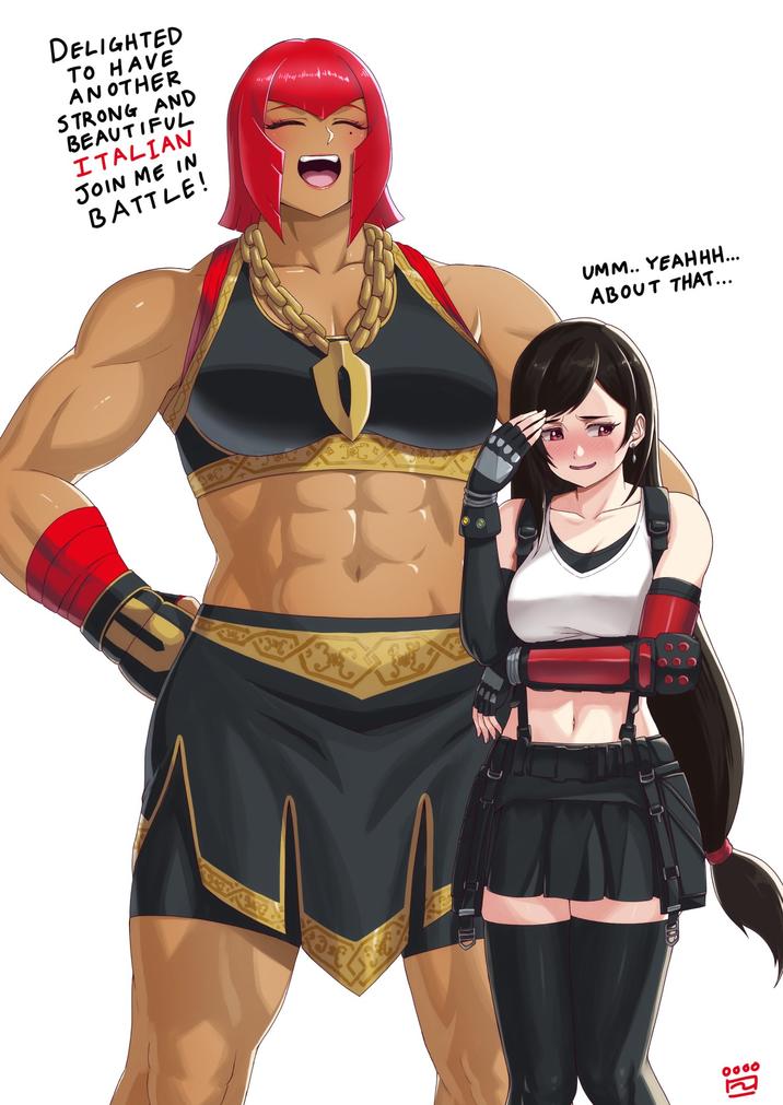 DELIGHTED TO HAVE ANOTHER STRONG AND BEAUTIFUL ITALIAN JOIN ME IN BATTLE! * 0000 UMM.. YEAHHH... ABOUT THAT...