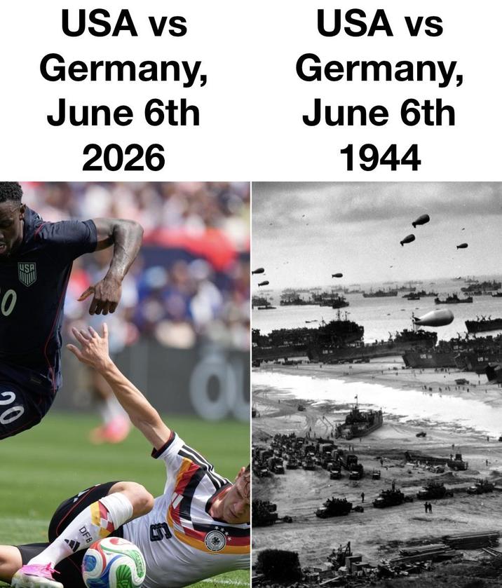 USA vs Germany, June 6th 2026 USA vs Germany, June 6th 1944 0 USA 20 DFB