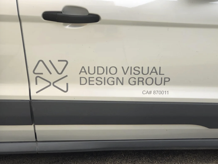 X AUDIO VISUAL DESIGN GROUP CA# 870011