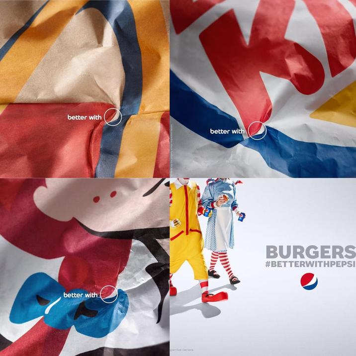 better with better with pective owners better with BURGERS #BETTERWITHPEPSI