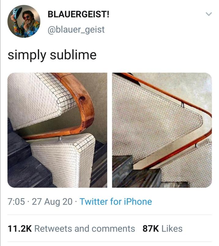 BLAUERGEIST! @blauer_geist simply sublime 7:05 27 Aug 20 Twitter for iPhone 11.2K Retweets and comments 87K Likes