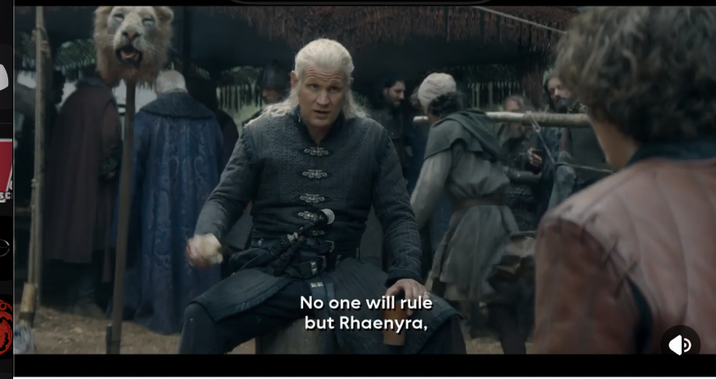 No one will rule but Rhaenyra,