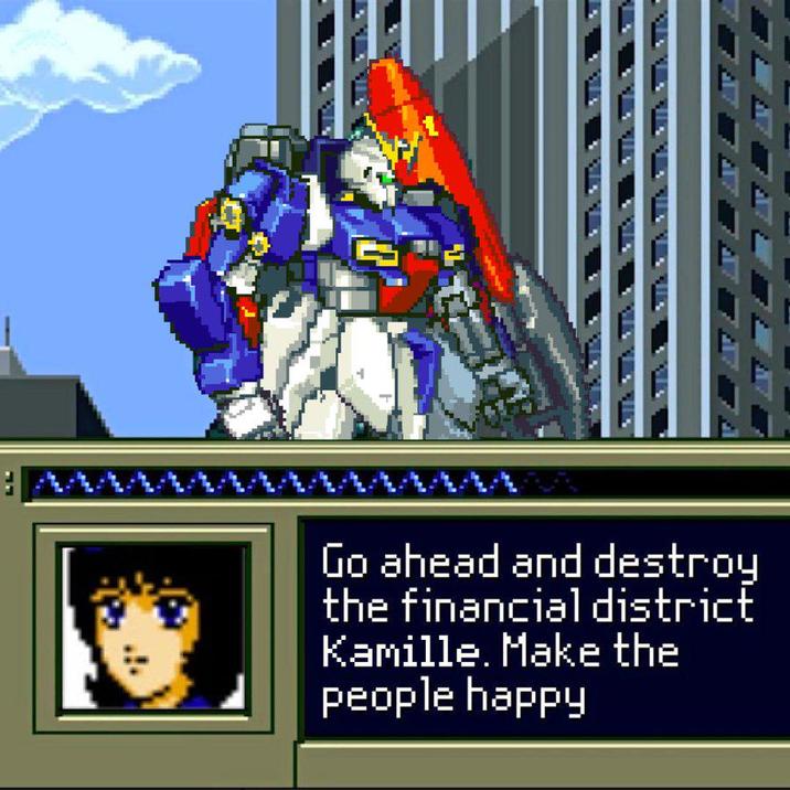 Go ahead and destroy the financial district Kamille. Make the people happy