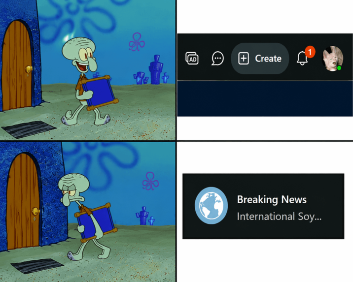 AD Create Breaking News International Soy...