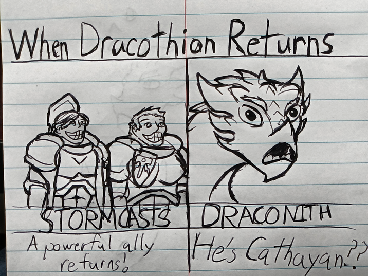 When Dracothion Returns TORMCASTS DRACONITH A powerful ally He's Cathayan??? returns!