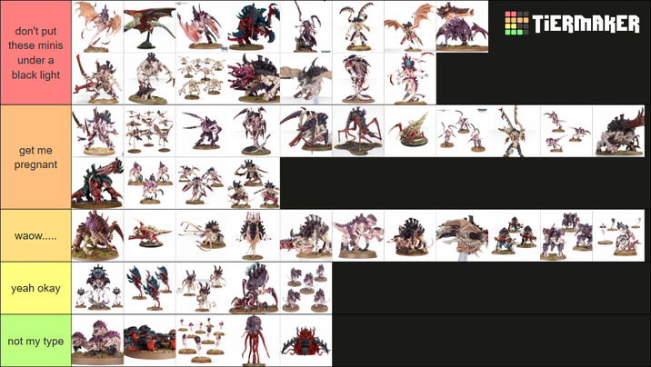 don't put these minis under a black light TIERMAKER get me pregnant waow..... yeah okay not my type
