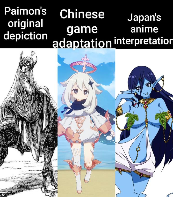 Paimon's Chinese Japan's original depiction game anime adaptation interpretation