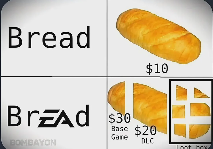 Bread Bread $30 $10 Base $20 Game BOMBAYON DLC Loot box