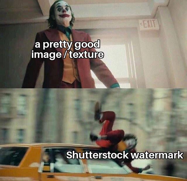 a pretty good image/texture EXIT Shutterstock watermark