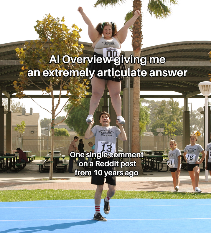 NEST DAVENPORT DONKEYS HIGH SCHOOL WEST BAVE Пo Al Overview giving me an extremely articulate answer WEST DAVENPORT DONKLYS HIGH SCHOOL 13 One single comment on a Reddit post from 10 years ago 1 BONKEYS DEN SCHOOL 16