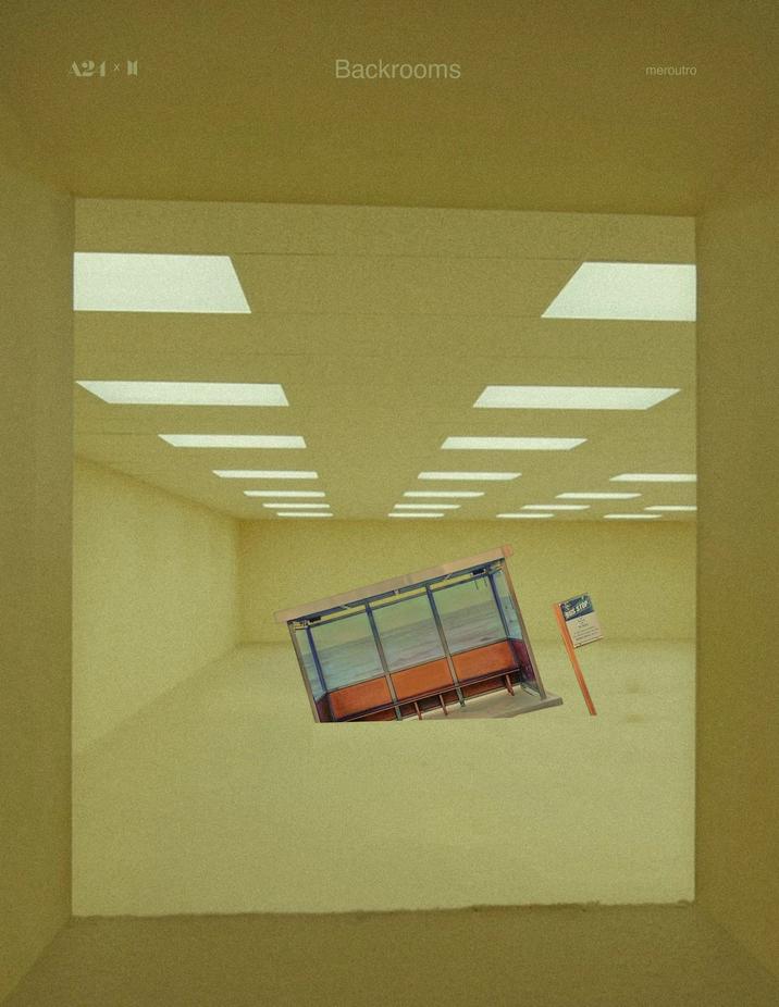 A24 × 11 Backrooms meroutro N BUS STOP