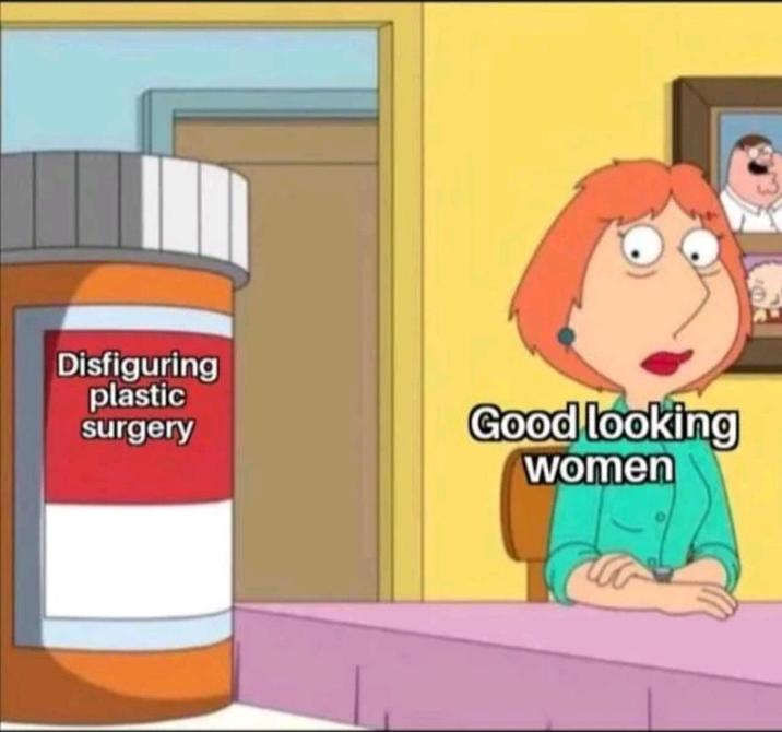 Disfiguring plastic surgery Good looking women