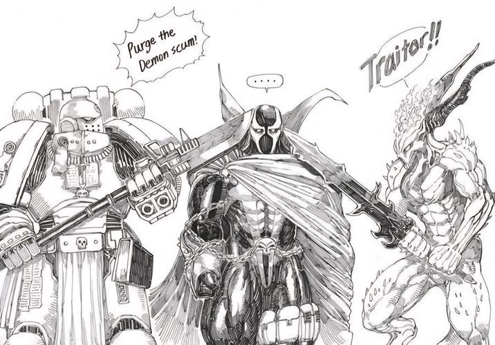 D Purge the Demon scum! E Traitor!!