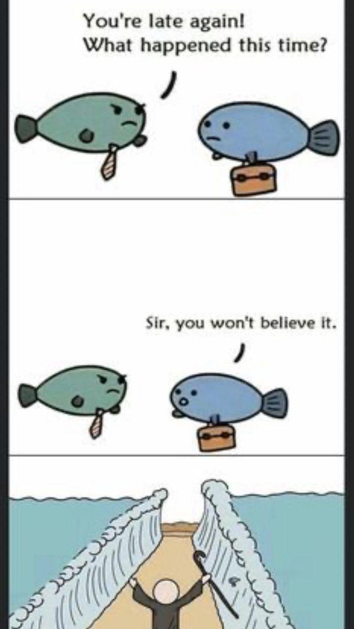 You're late again! What happened this time? Sir, you won't believe it. لملك مينى