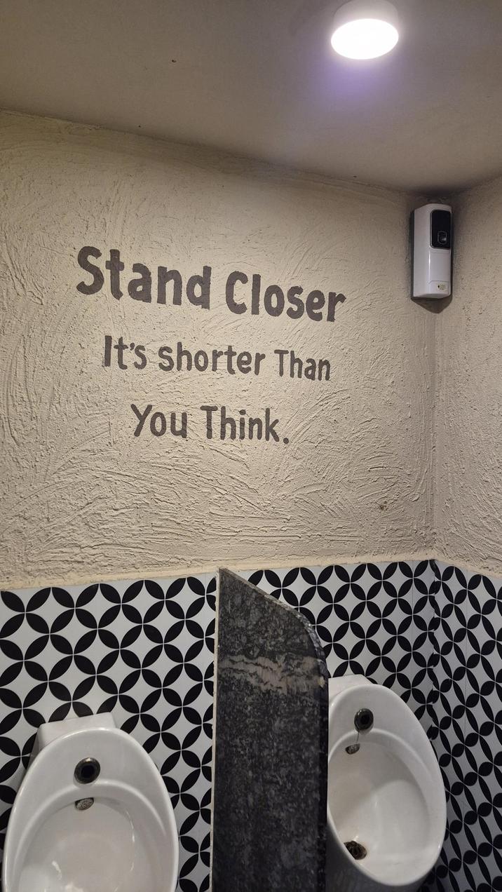 Stand Closer It's shorter Than You Think.