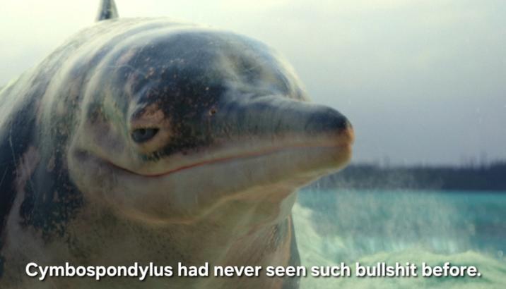 Cymbospondylus had never seen such b------- before.