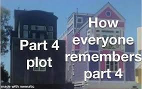 How Part 4 everyone plot remembers part 4 made with mematic