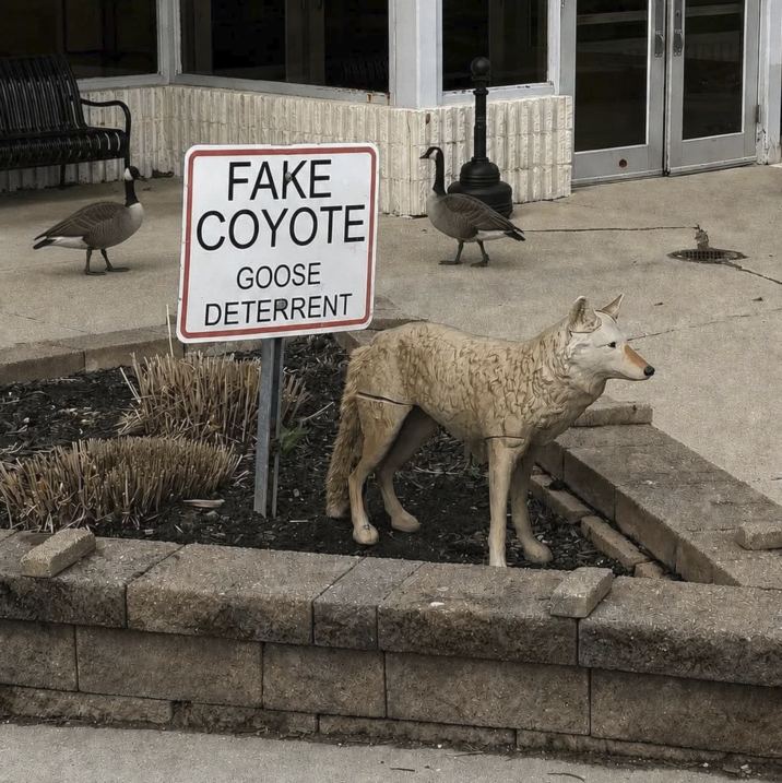 FAKE COYOTE GOOSE DETERRENT