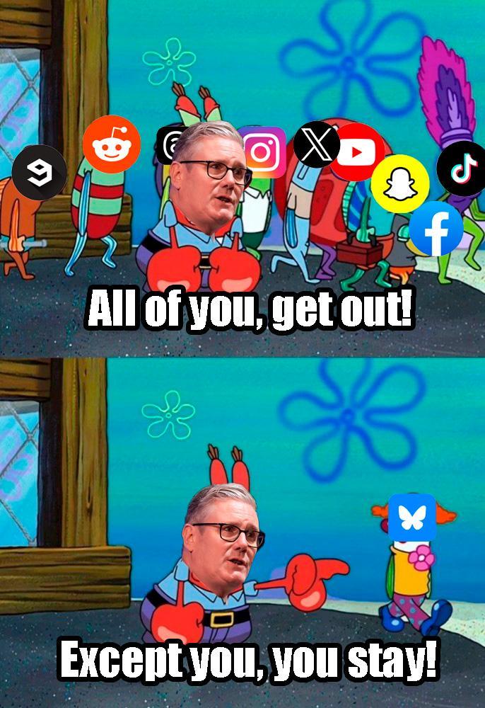 X All of you, get out! f Except you, you stay! ل