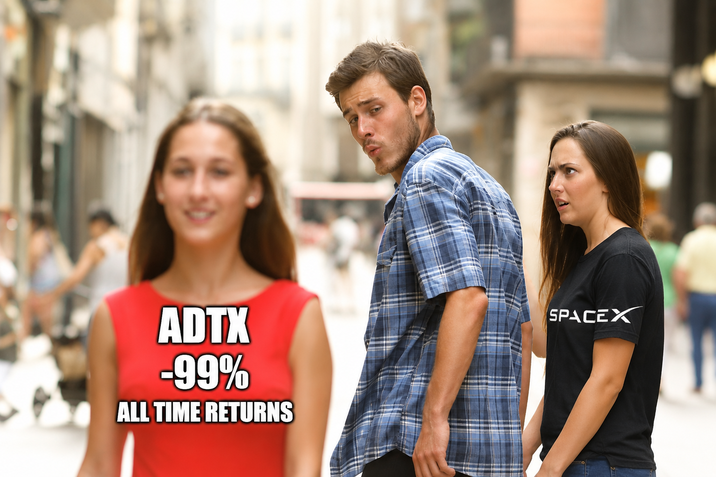 ADTX -99% ALL TIME RETURNS SPACEX