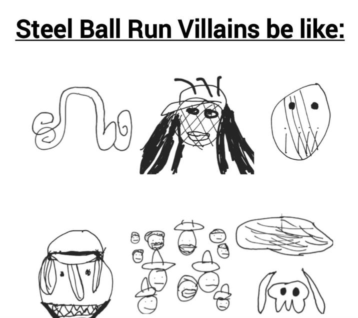 Steel Ball Run Villains be like: