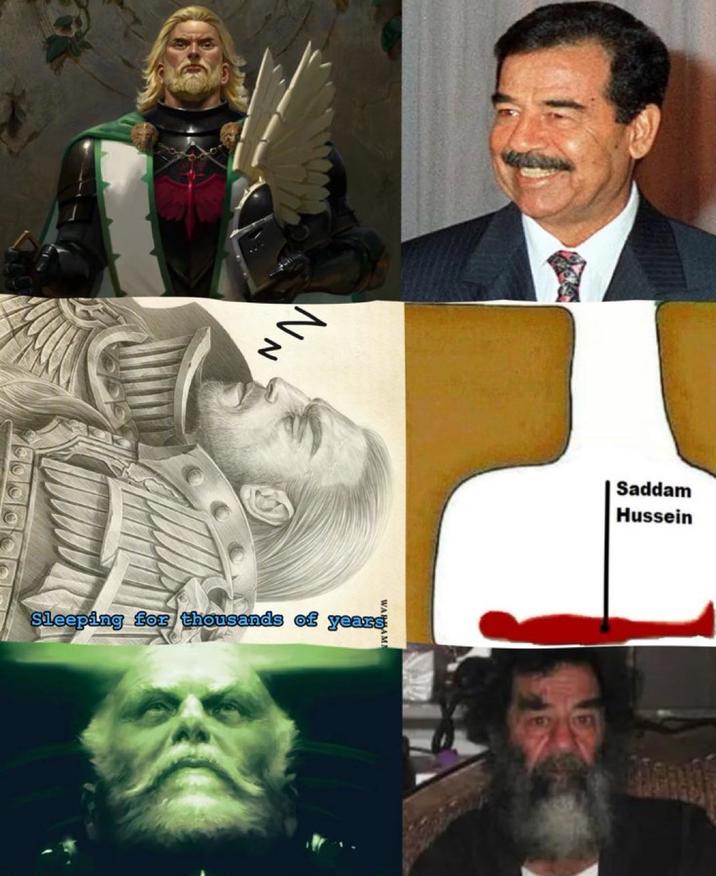 NN Sleeping for thousands of years Saddam Hussein