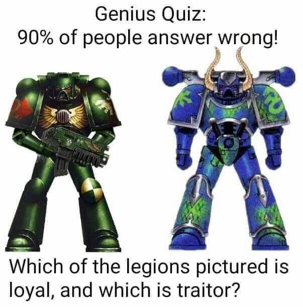 Genius Quiz: 90% of people answer wrong! Which of the legions pictured is loyal, and which is traitor?