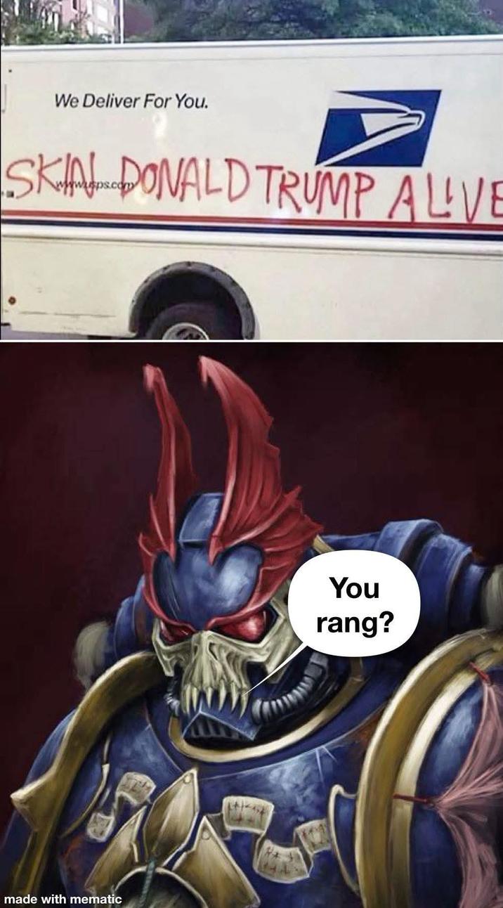 We Deliver For You. SKIN DONALD TRUMP ALIVE made with mematic You rang?