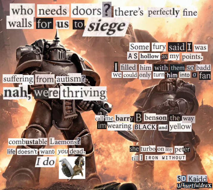 who needs doors? there's perfectly fine walls for us to siege suffering from autism? nah, were thriving combustable Laemons? life doesn't want you dead, I do Some fury said I was AS hollow as my points. filled him with them so badd we could only turn him into a fan call me barry B benson the way im wearing BLACK and yellow she turbo on my peter till I IRON WITHOUT SD Kaidd ulhurtfuldrax