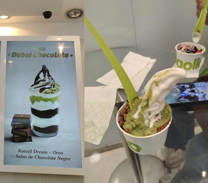 luxe Dubai Chocolate. oll Kataifi Dream + Oreo + Salsa de Chocolate