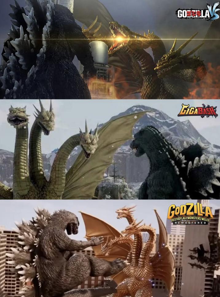 GODELLA CICABASK CODZILA DESTROY ALL MONSTERS MELEE REMASTERED