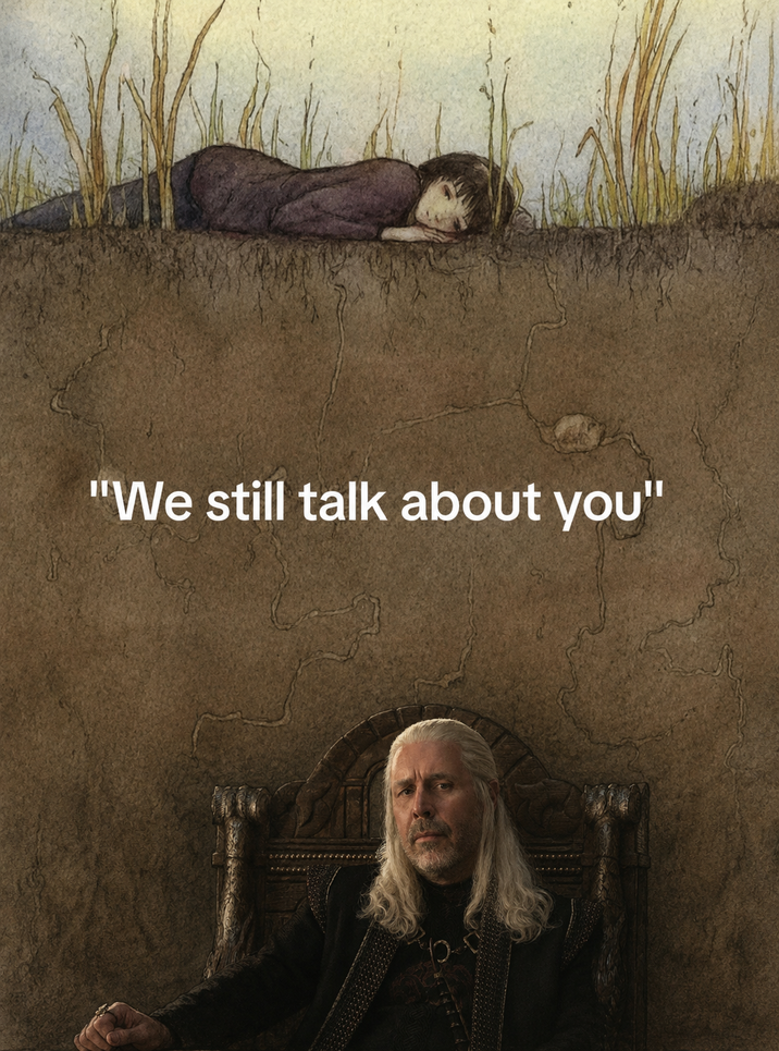 "We still talk about you"