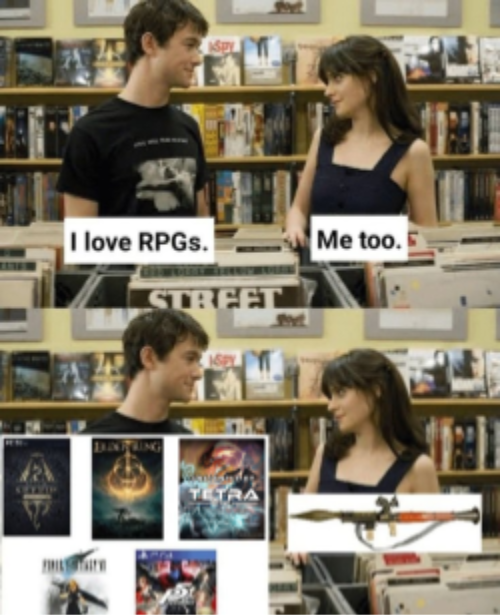 I love RPGs. STREET Me too. BUNTING TETRA