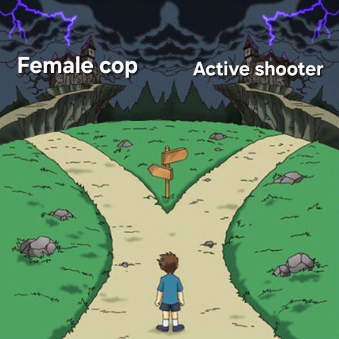 Female cop Active shooter