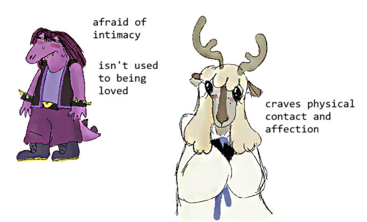 afraid of intimacy isn't used to being loved craves physical contact and affection