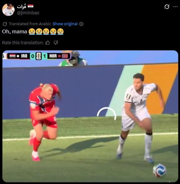 فرات @jiminbas Translated from Arabic Show original ✪ Oh, mama Rate this translation: IRQ O 1 NOR