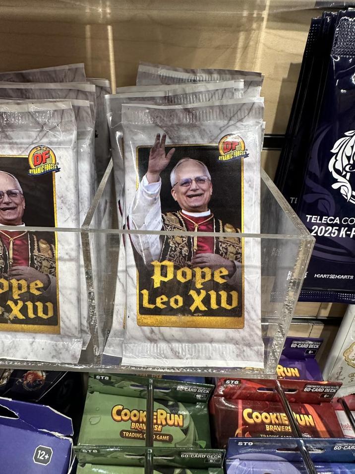 DYNAMIC FORCES DYNAMIC FORCES ope XIU Pope Leo XI 24 12+ ST8 TE TELECA CO 2025 K- HEARTS2HEARTS 60-CARD DECK GD-CARD DECK ST6 RUN 60-CARD D 6+ COOK RUN BRAV SE TRADING GAME 60-CARD DECK COOKIE UN BRAVERS TDARI PE hold ST9 CONSTRUCTED A 60-CAR