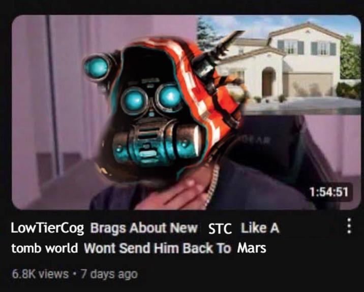 DEAR LowTierCog Brags About New STC Like A tomb world Wont Send Him Back To Mars 6.8K views • 7 days ago 1:54:51